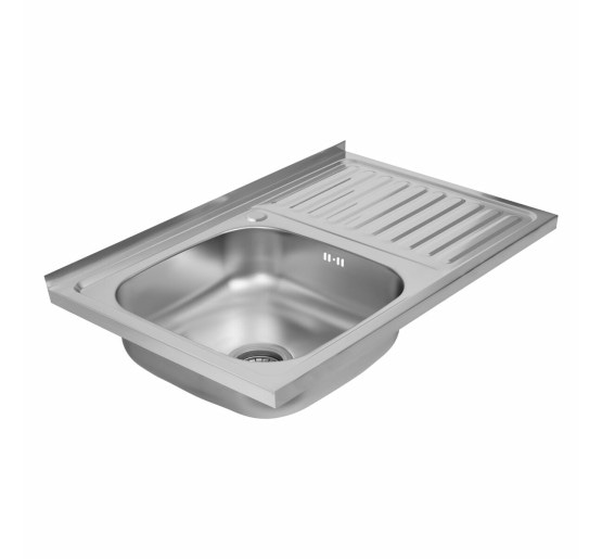 Кухонная мойка из нержавеющей стали Platinum САТИН 8050 L (0,5/160 мм)