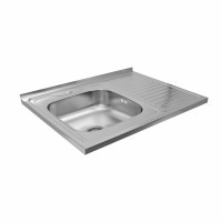 Кухонная мойка из нержавеющей стали Platinum САТИН 8060 L (0,7/160 мм)