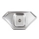 Кухонна мийка з нержавіючої сталі Platinum 9550В ДЕКОР (0,8/180 мм)