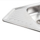 Кухонная мойка из нержавеющей стали Platinum 9550В ДЕКОР (0,8/180 мм)