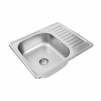 Кухонна мийка з нержавіючої сталі Platinum 5848 САТИН (0,6/170 мм)