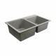 Гранитная мойка для кухни Platinum 7850 HARMONY матовая Серый металлик