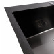 Кухонна мийка Platinum Handmade 65*45 (650x450x230 мм) PVD чорна HSB