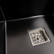 Мийка PVD Black Platinum Handmade 78*50B R (два отвори ,квадратний сифон 3.0/1.0)
