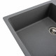 Гранітна мийка для кухні Platinum 7850 ROMA матова Сірий мусон