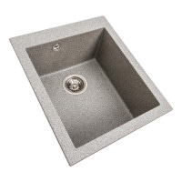 Гранітна мийка для кухні Platinum 4150 SOKIL матова (сіра)