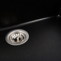 Гранітна мийка для кухні Platinum 7945 Paruana матова (чорна Gold)