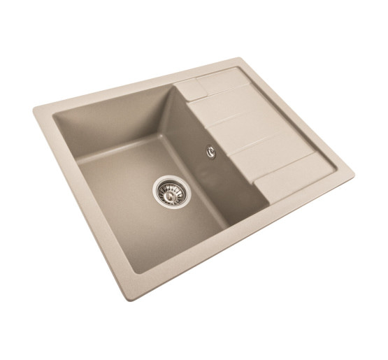 Гранітна мийка для кухні Platinum 6550 INTENSO матовий Титан