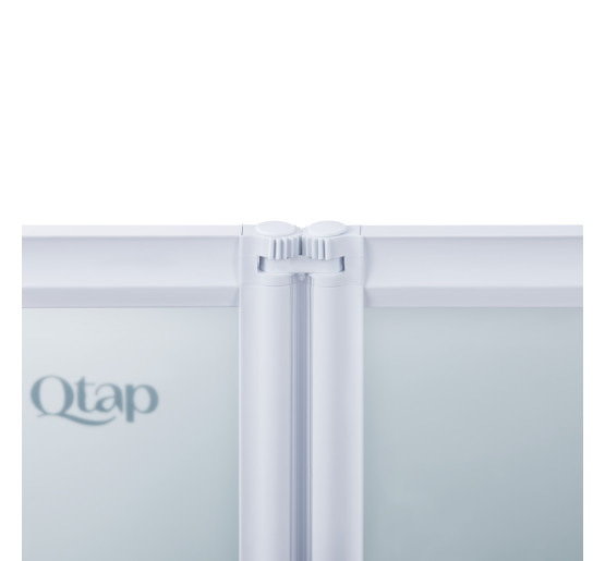 Штора на ванну Qtap Gemini WHI401314RP4 стекло Pear 6 мм, 130x140 см