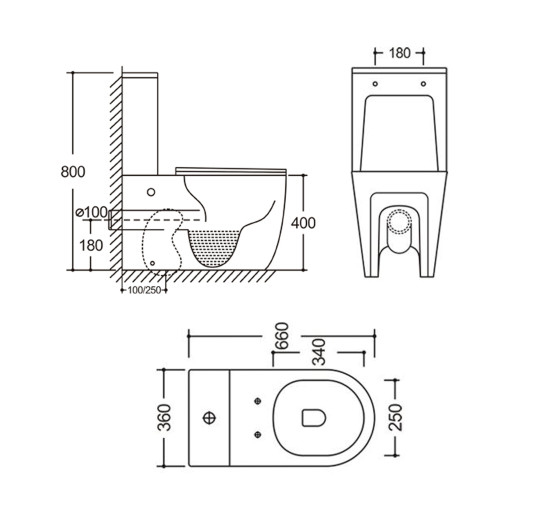 Унітаз підлоговий Qtap Grand Ultra Quiet безобідковий з сидінням Soft-close WHITE QT26228301W