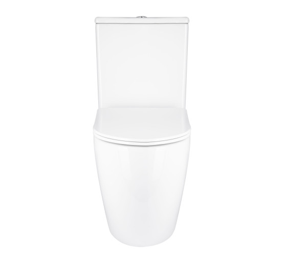 Унітаз підлоговий Qtap Grand Ultra Quiet безобідковий з сидінням Soft-close WHITE QT26228301W