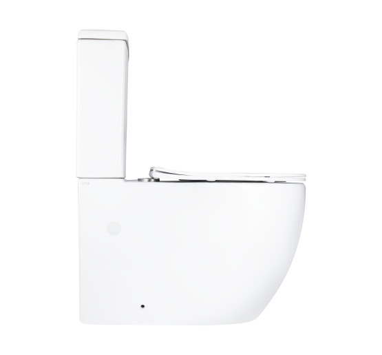 Унітаз підлоговий Qtap Grand Ultra Quiet безобідковий з сидінням Soft-close WHITE QT26228301W