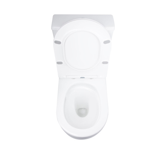 Унітаз підлоговий Qtap Grand Ultra Quiet безобідковий з сидінням Soft-close WHITE QT26228301W