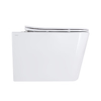 Унітаз підвісний Qtap Tern Ultra Quiet безобідковий з сидінням Soft-close WHITE QT17332303AW