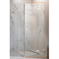 Душова кабіна (половина) Essenza Pro White KDD 100 права, RADAWAY