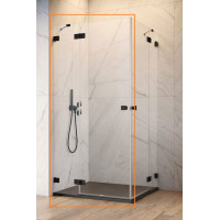 Душевая кабина (половина) Essenza Pro Black KDD 80 левая, RADAWAY