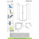 Душевая полукруглая кабина Torrenta PDD E 100x80 RADAWAY