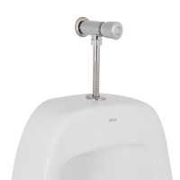 Пісуар підвісний Qtap Crow з краном-дозатором 390х330х660 White QT0588112HW