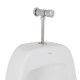 Писсуар подвесной Qtap Crow с краном-дозатором 390х330х660 White QT0588112HW