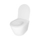 Унитаз подвесной Qtap Swan безободочный Ultra Quiet с сиденьем Soft-close QT16335179W