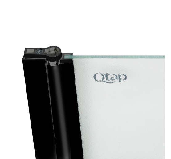 Штора на ванну Qtap Standard BLM407513APL скло Pear 6 мм, 75х130 см, ліва