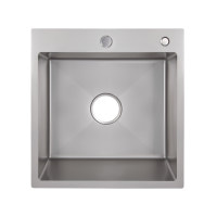 Кухонна мийка Lidz H5050G 3.0/0.8 мм Brush Grey (LDH5050GPVD3008)