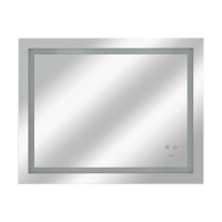 Зеркало Qtap Mideya 900х700 с LED-подсветкой Touch, с антизапотеванием, с димером, рег. яркости Reverse QT2078NCF9070W