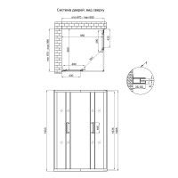 Душевая кабина Qtap Taurus CRM1011SC6 100x100 см, стекло Clear 6 мм, покрытие CalcLess без поддона