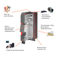 Котел твердопаливний сталевий Thermo Alliance Vulcan V 4.0 SF 18