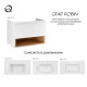 Тумба подвесная Qtap Robin 900х580х500 WHITE/WHITISH OAK QT1374TPВ9001NWWO