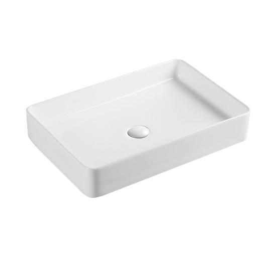 Раковина-чаша Qtap Tern 600x405x110 White з донним клапаном QT17112174W