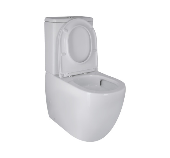 Унітаз-компакт Qtap Robin Ultra Quiet безободковий з сидінням Soft-close QT13222128AUQ1W