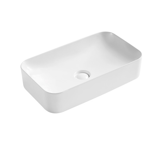 Раковина-чаша Qtap Tern 605x350x140 White с донным клапаном QT17112270W