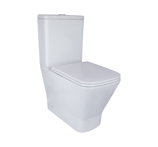 Унітаз-компакт Qtap Cardinal Ultra Quiet безободковий з сидінням Soft-close QT04222168AUQ3W