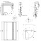 Готовое решение Qtap 1: Душ. кабина полукруг., 90x90 + Поддон + Душ. панель