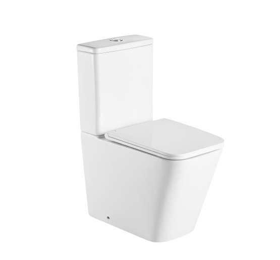 Напольный унитаз Qtap Tern Ultra Quiet безобедочный с сиденьем Soft-Close QT17222175AUQ1W White