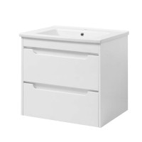 Тумба Valencia white ТПБ 2-Д 65 з умивальником Trio Юввіс