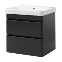 Тумба VIVACE ТПБ - 2 Д 60 см антрацит матовий з умивальником " Vivace" Юввіс