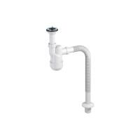 Cифон Prevex для умивальника Ventloc, з кулькою всередині (сухий затвор)