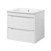 Тумба Valencia white ТП-2 Д 85 з умивальником Trio Юввіс