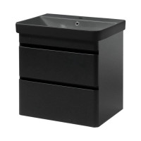 Тумба VIVACE ТПБ - 2 Д 60 чорна матова з умивальником " Vivace" Юввіс
