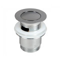 Донный клапан Prevex сифона для умывальника с переливом, клик-клак с малой заглушкой, металл