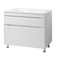 Тумба Valencia white ТНБ 2-Д 100 з умивальником Эстель Юввіс