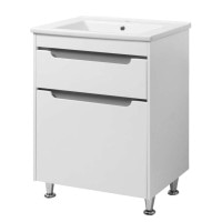 Тумба Valencia grey ТНБ 2-Д 85 з умивальником Trio Юввіс