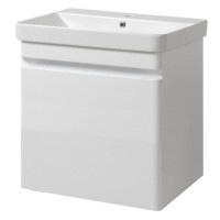 Тумба VIVACE ТП - 1 Д 50 см белый глянец с умывальником "Vivace" Юввис