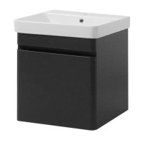 Тумба VIVACE ТП - 1 Д 50 см антрацит матовий з умивальником " Vivace" Юввіс