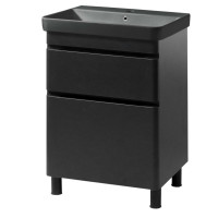 Тумба VIVACE ТНБ - 2 Д 60 чорна матова з умивальником " Vivace" Юввіс