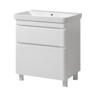 Тумба VIVACE ТНБ - 2 Д 80 см білий глянець з умивальником "Vivace" Юввіс