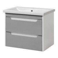 Тумба Valencia NEW grey ТП-2 Д 85 з умивальником " Trio" Юввіс