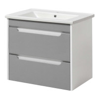 Тумба Valencia NEW grey ТП-2 Д 65 с умывальником "Trio" Юввис